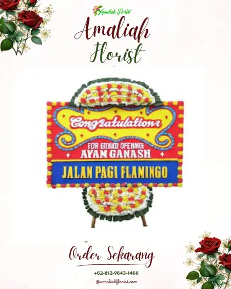 Sewa Papan Bunga Selat